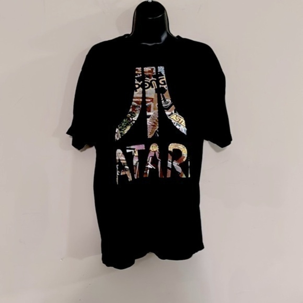 Atari Pong Asteroids Yars Revenge Colorful Logo T Shirt Mens X Large Cotton